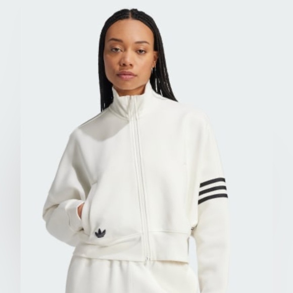 NWT Adidas Neuclassics Track Top XS Cloud White - Picture 1 of 8